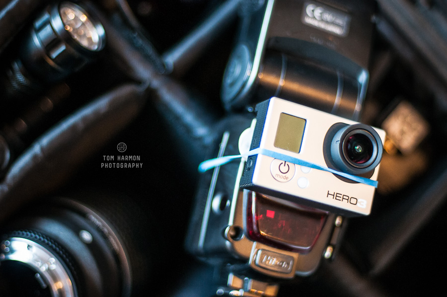 GoPro hero 3 attached to a DSLR