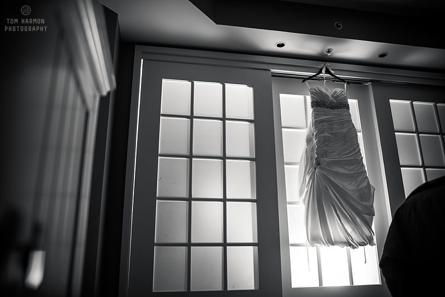 Wedding dress at Watkins Glen Harbor Hotel