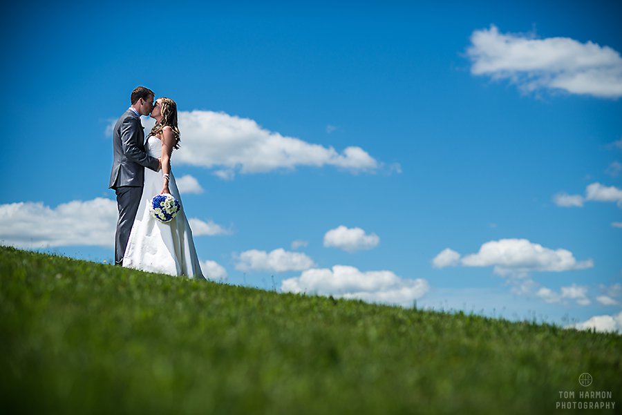 SU hill bride and groom