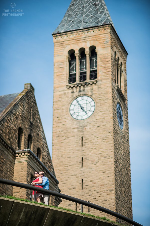 Clock tower at cornell university