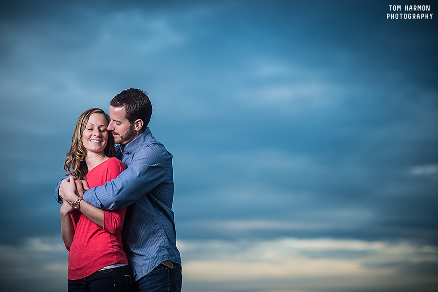 engagement photos on a lake