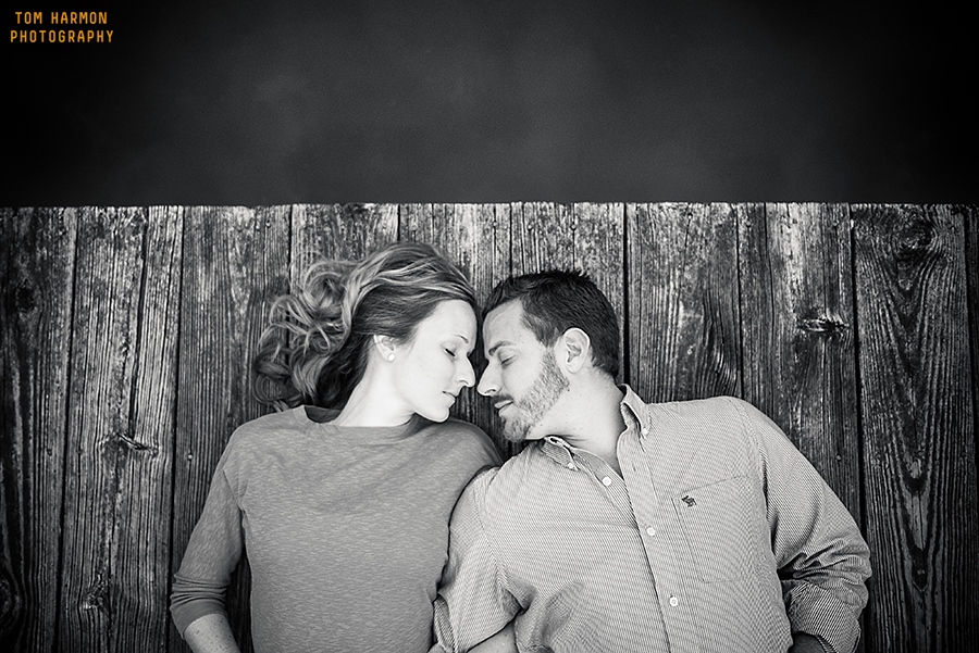 engagement pictures on a dock