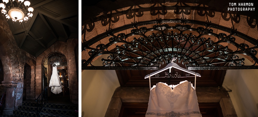 Wedding dress at Belhurst Castle