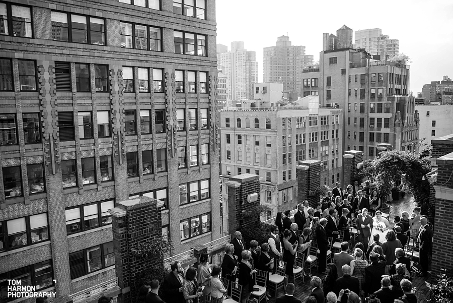 midtown loft and terrace wedding
