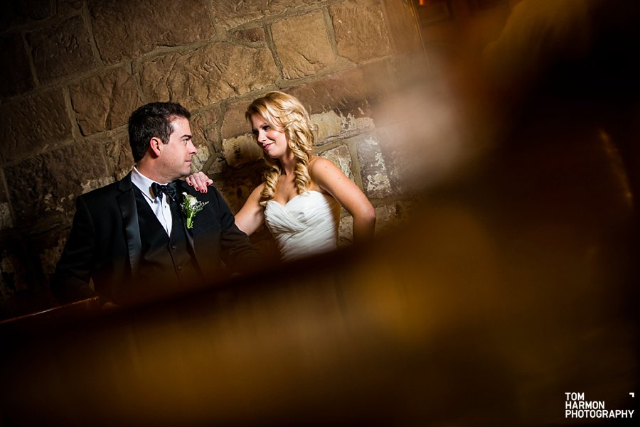 brownstone wedding couple