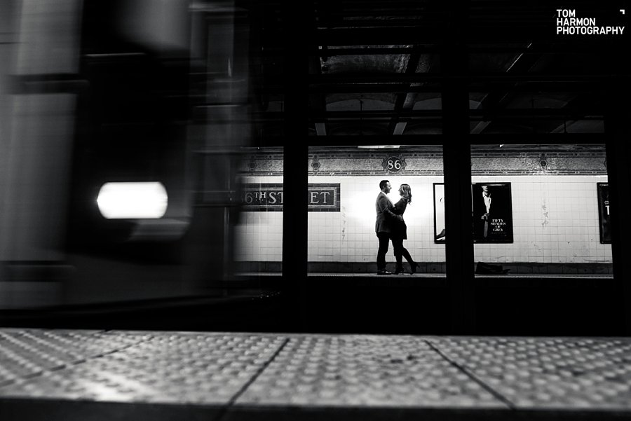 subway engagement pictures
