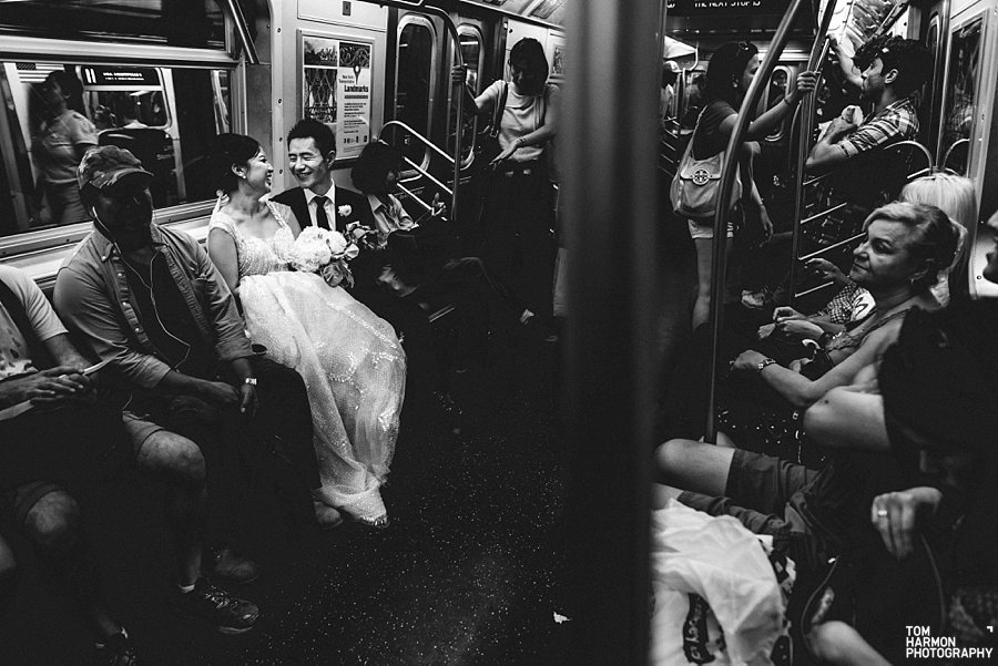nyc subway wedding