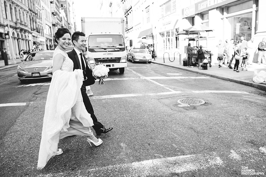 wedding couple new york city