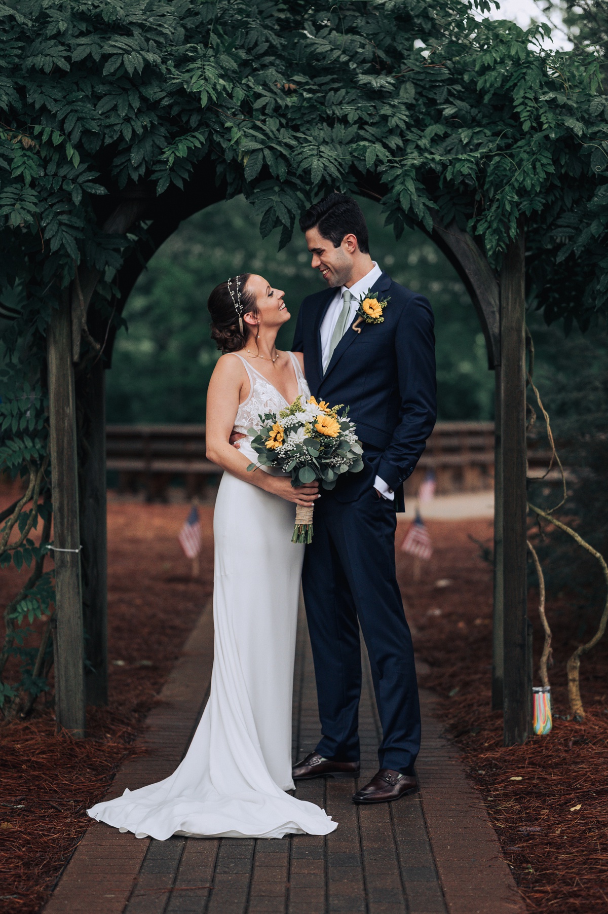 wedding at pavilion at Crystal lake