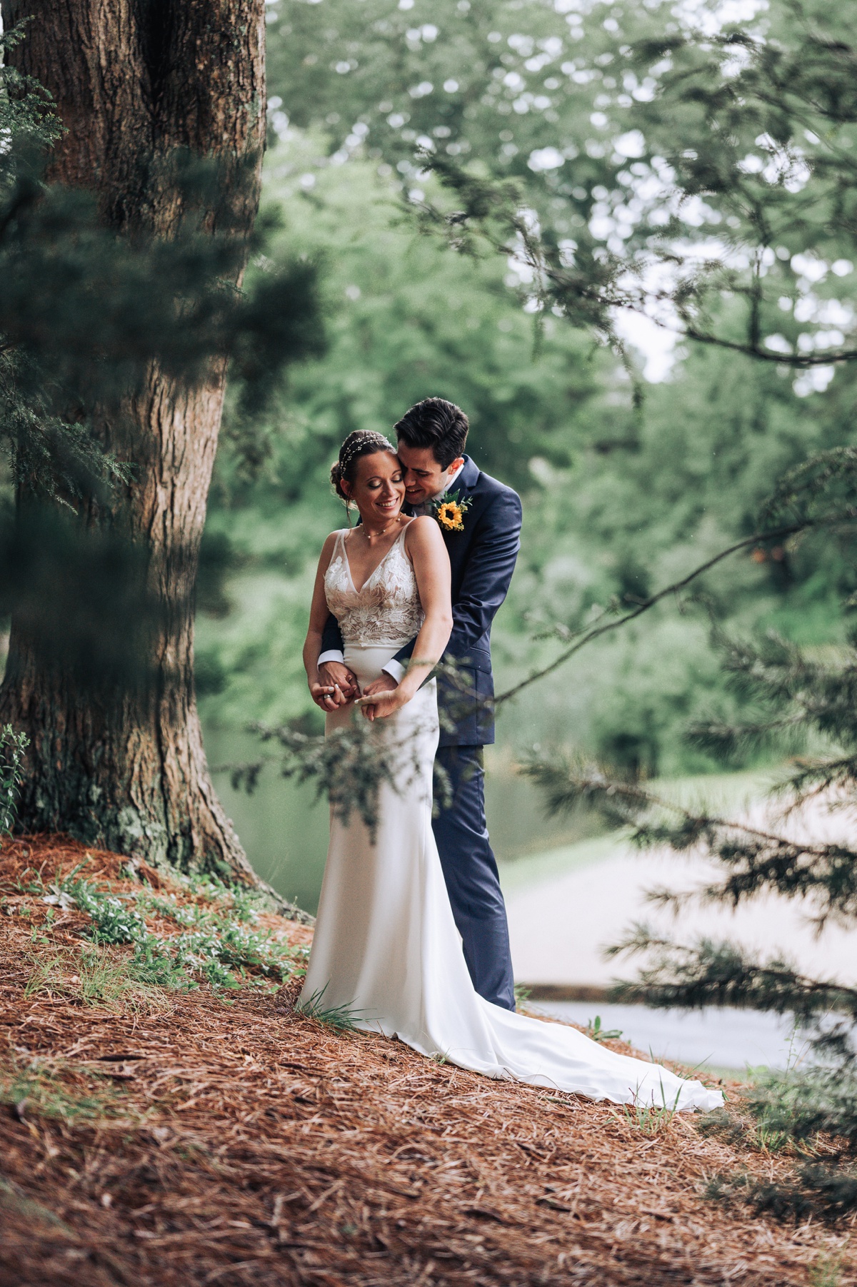 wedding at pavilion at Crystal lake