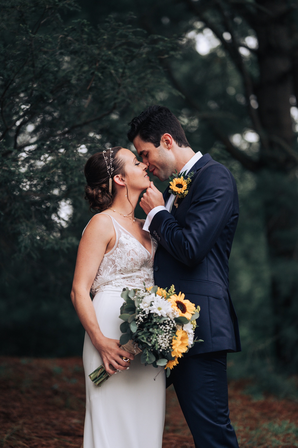 wedding at pavilion at Crystal lake