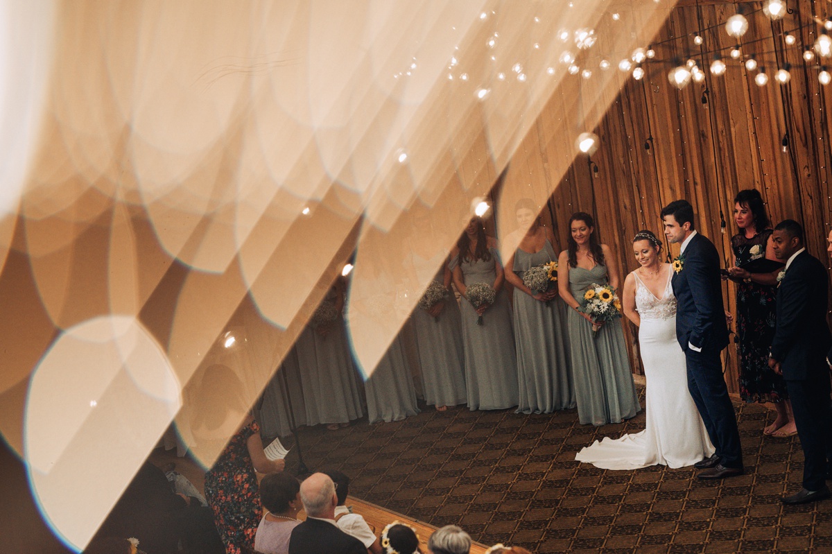 wedding at pavilion at Crystal lake