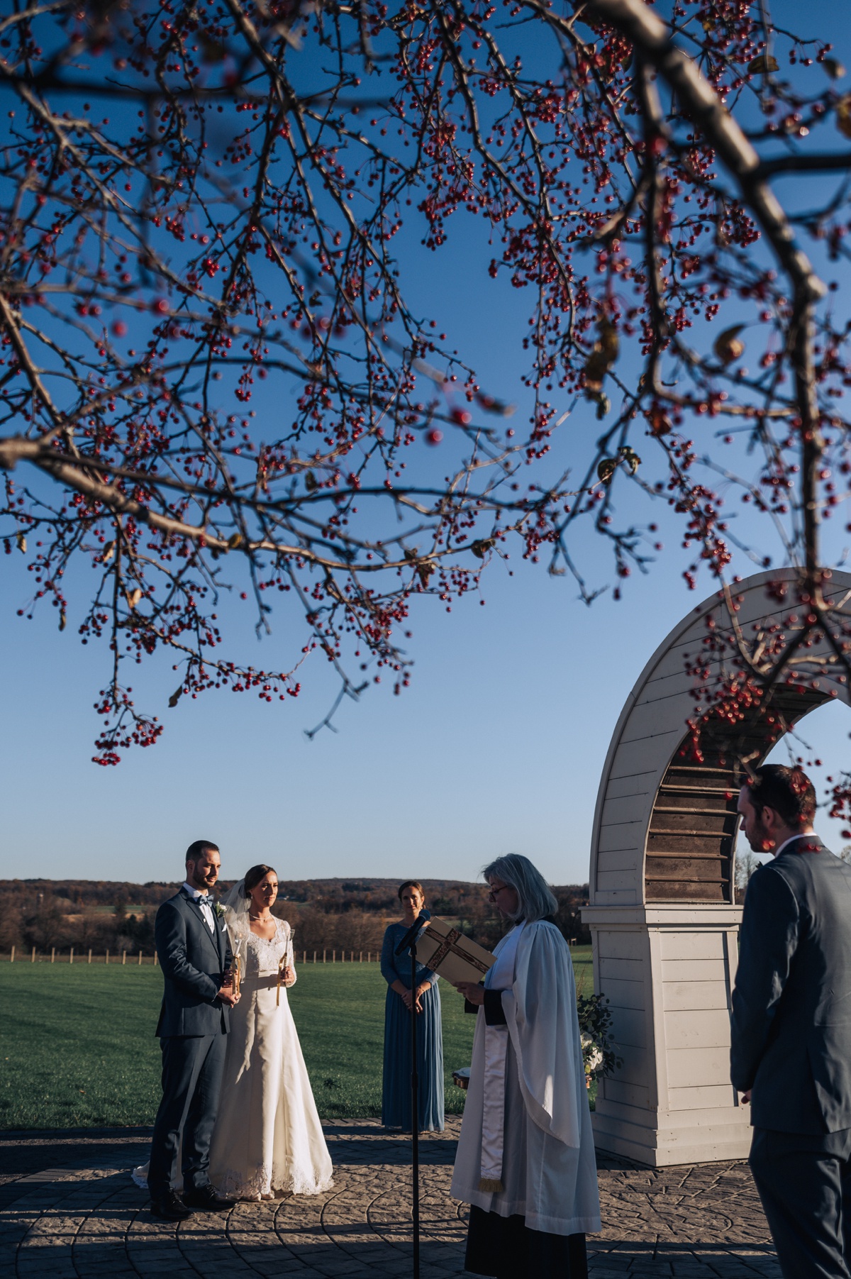 hayloft on the arch wedding
